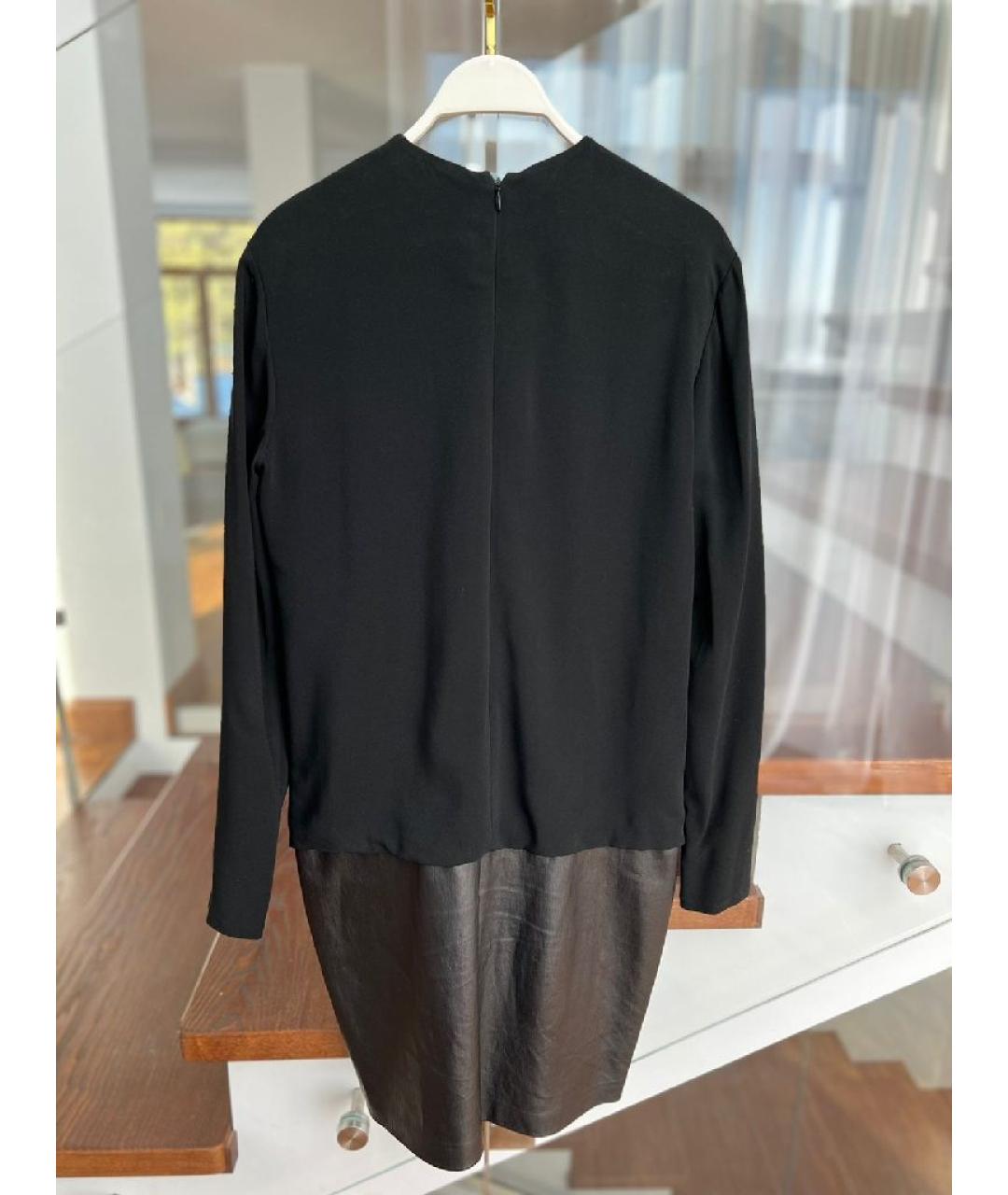 RALPH LAUREN Черное хлопковое платье, фото 2