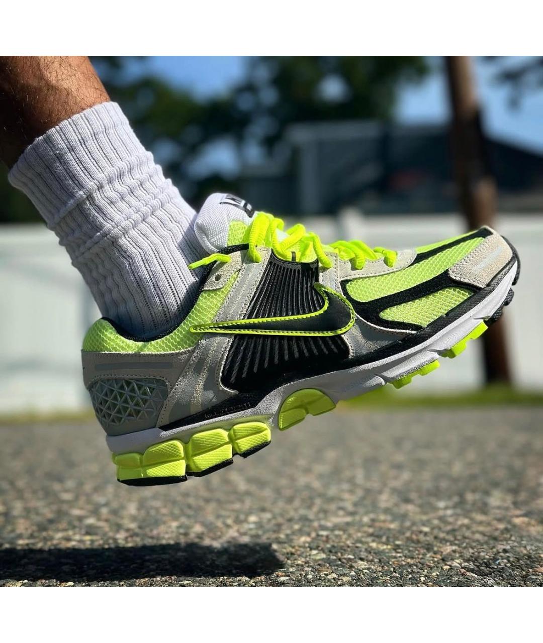 NIKE Салатовые текстильные низкие кроссовки / кеды, фото 8