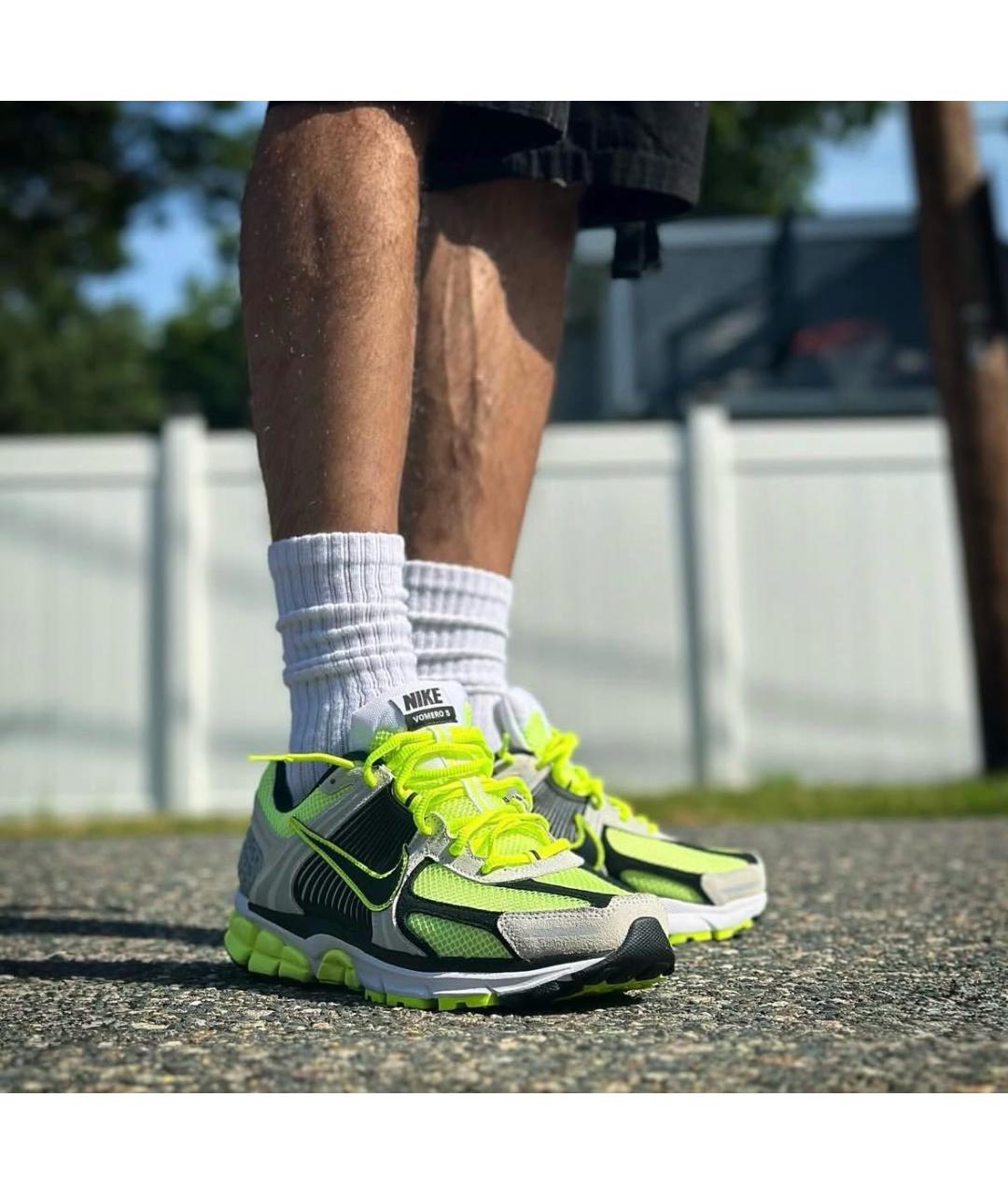 NIKE Салатовые текстильные низкие кроссовки / кеды, фото 6