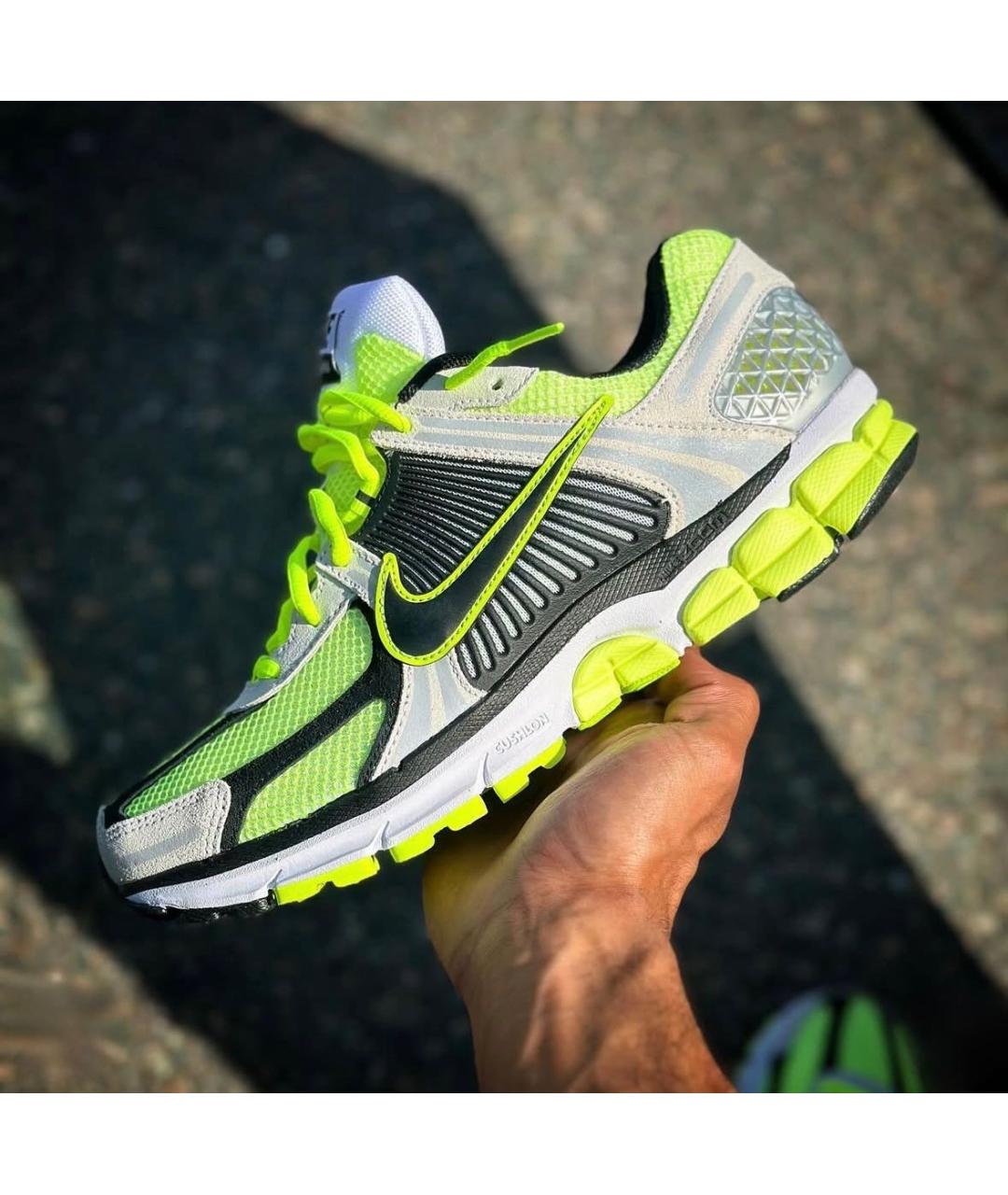 NIKE Салатовые текстильные низкие кроссовки / кеды, фото 7