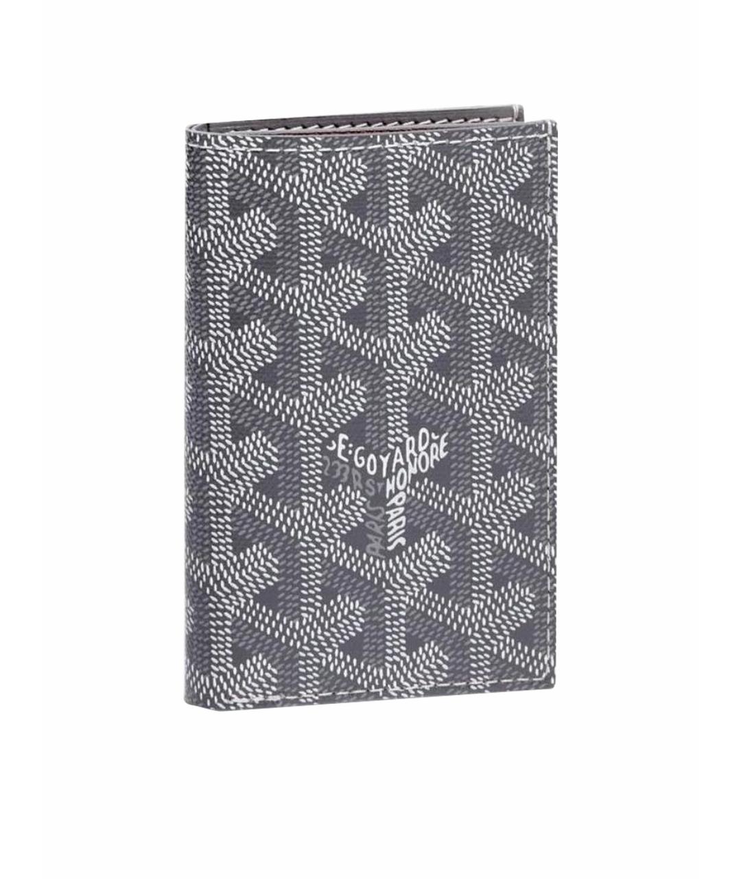 GOYARD Антрацитовый кожаный кошелек, фото 1
