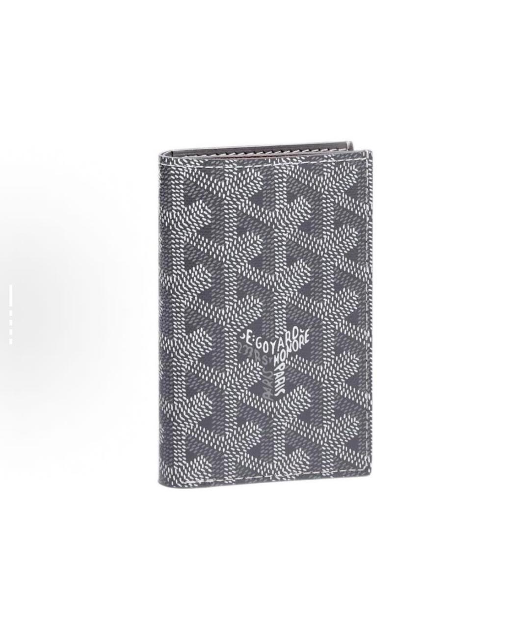 GOYARD Антрацитовый кожаный кошелек, фото 4