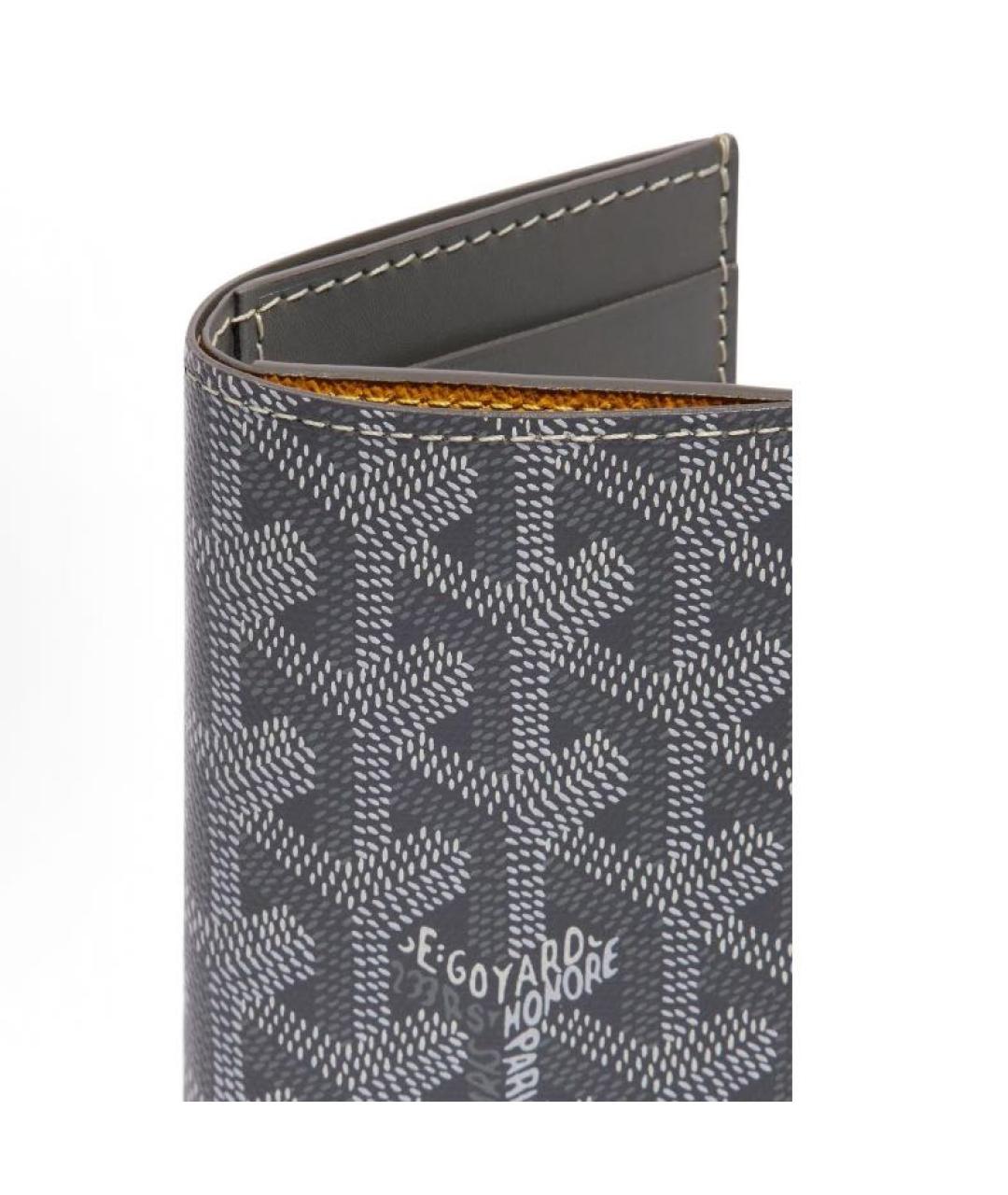 GOYARD Антрацитовый кожаный кошелек, фото 3