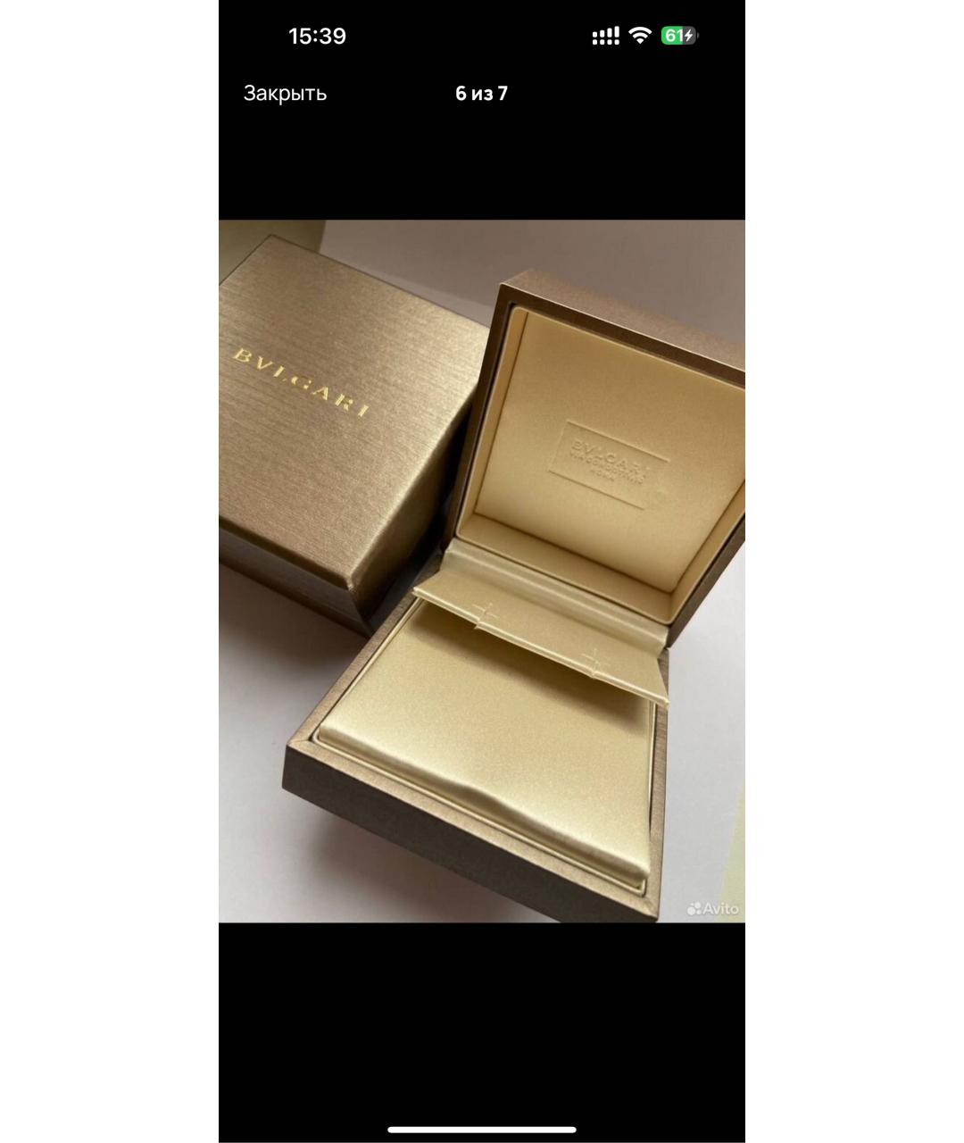 BVLGARI Белые серьги из белого золота, фото 5