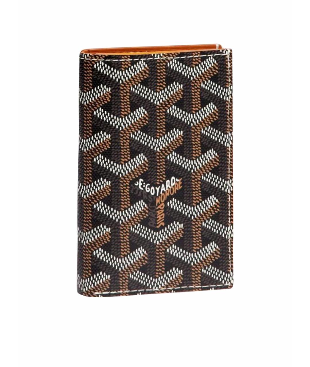 GOYARD Коричневый кожаный кошелек, фото 1