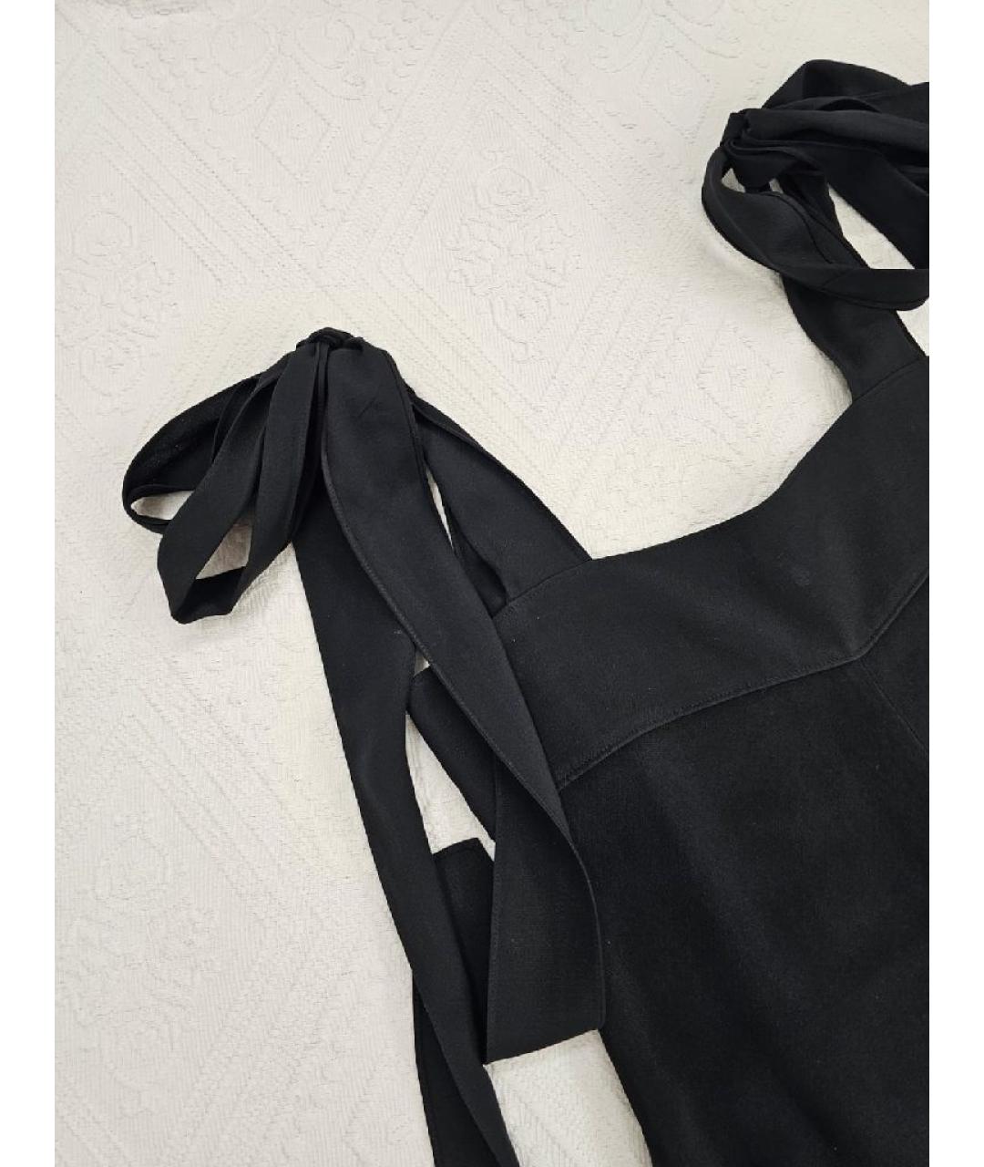 CHLOE Черное ацетатное платье, фото 3