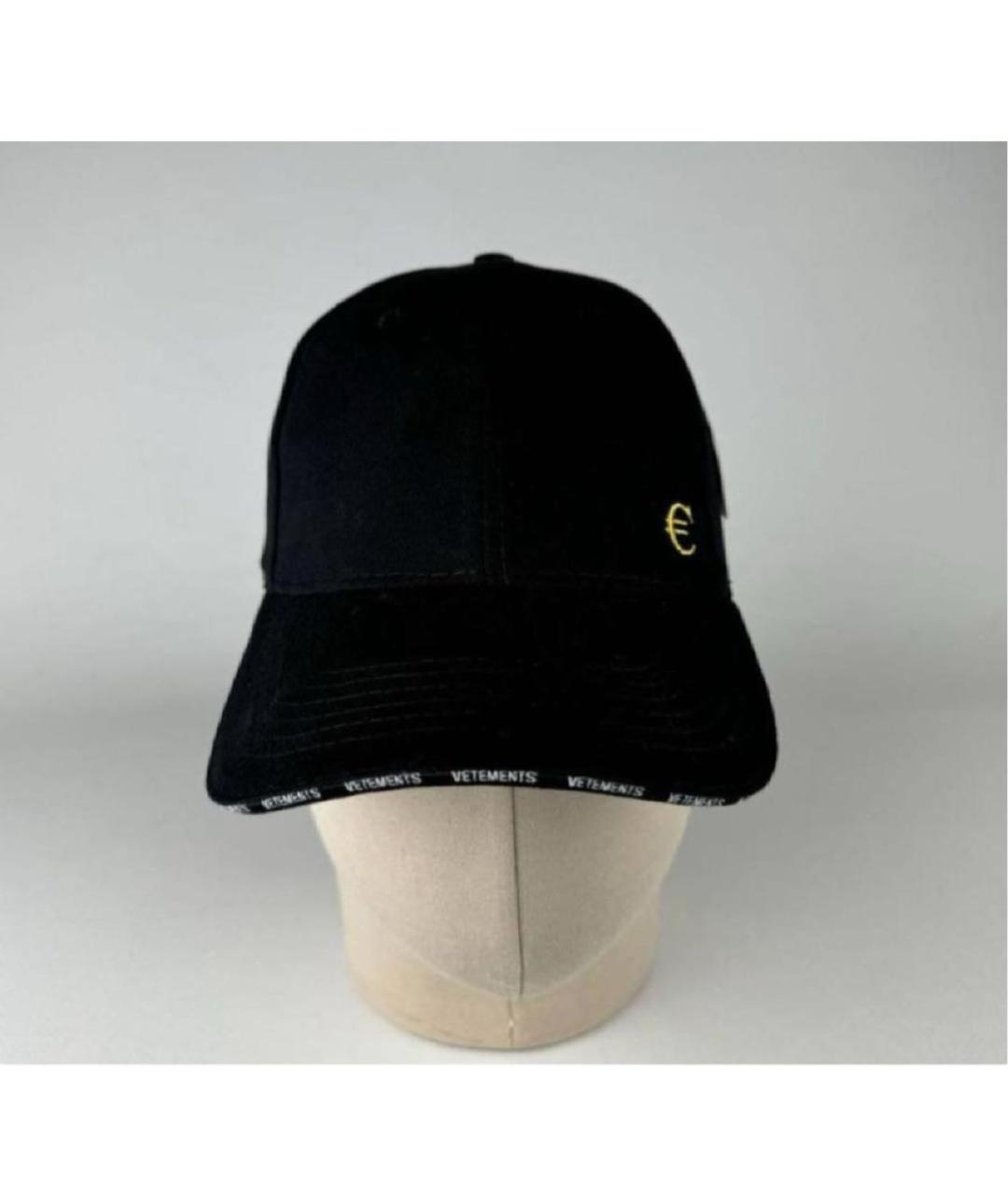 VETEMENTS Черная кепка, фото 3