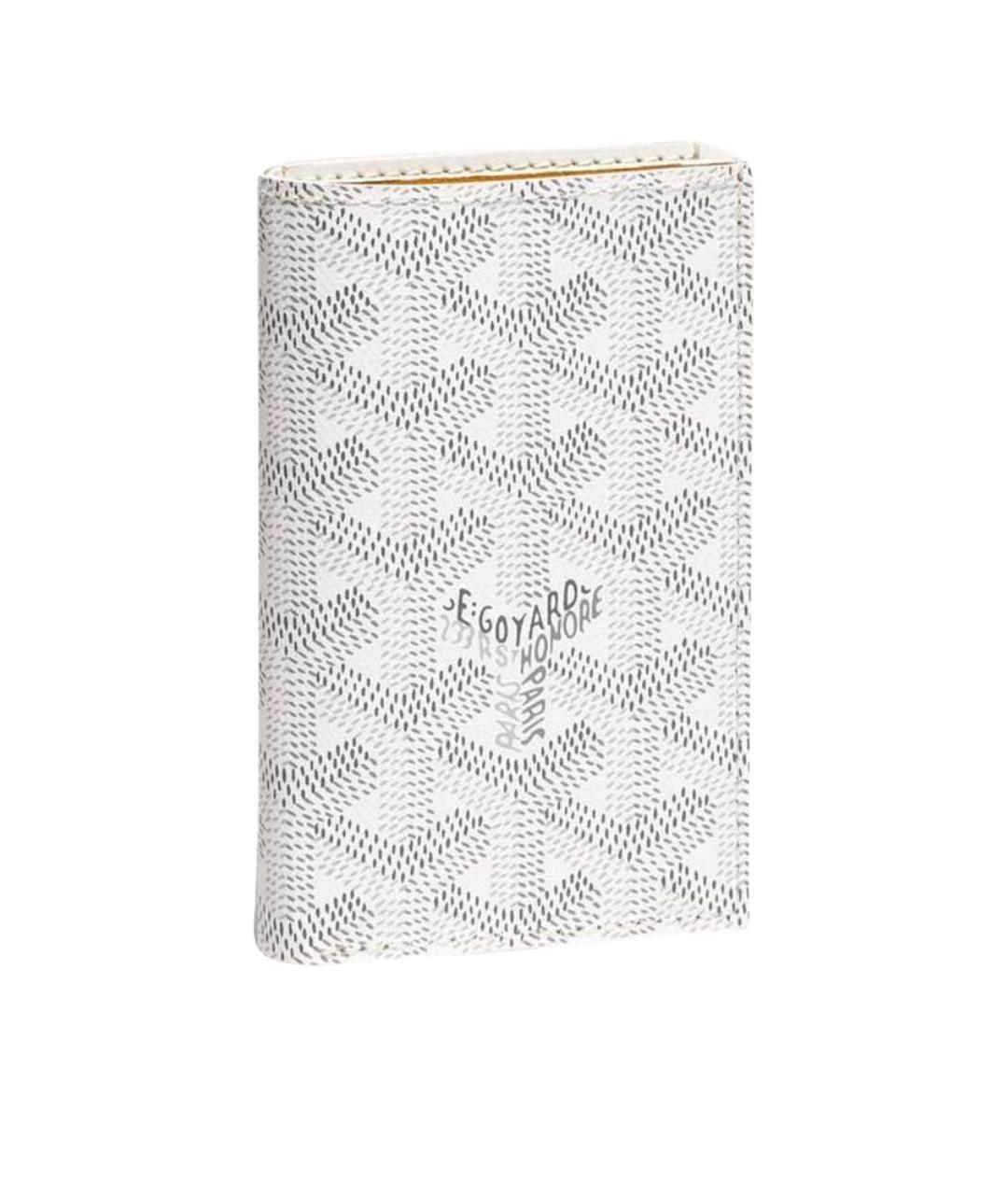 GOYARD Белый кожаный кошелек, фото 1