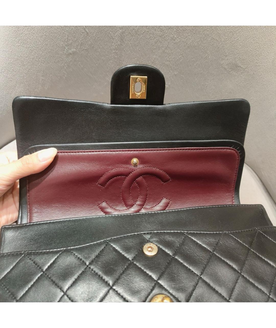 CHANEL Черная кожаная сумка через плечо, фото 6