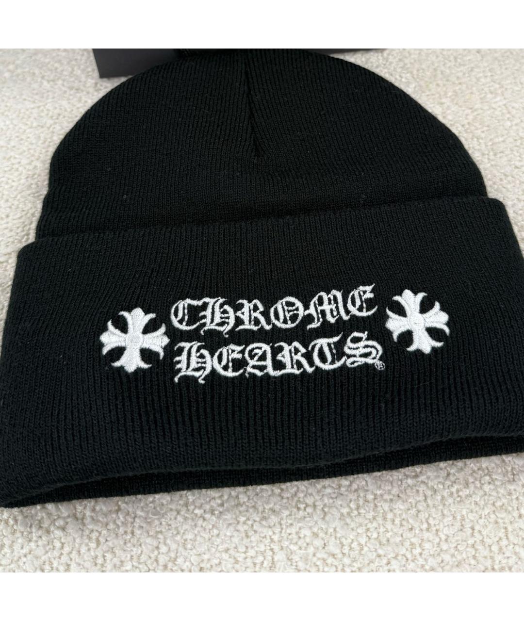 CHROME HEARTS Черная шапка, фото 3