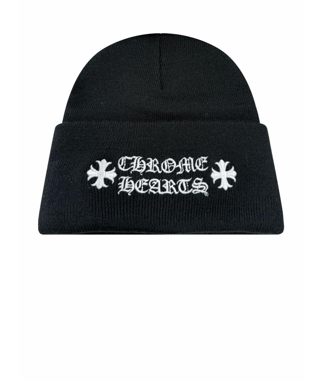 CHROME HEARTS Черная шапка, фото 1