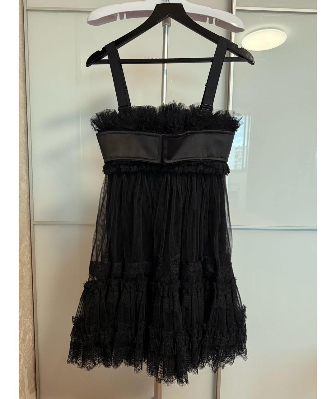 BURBERRY Черное хлопковое вечернее платье, фото 2