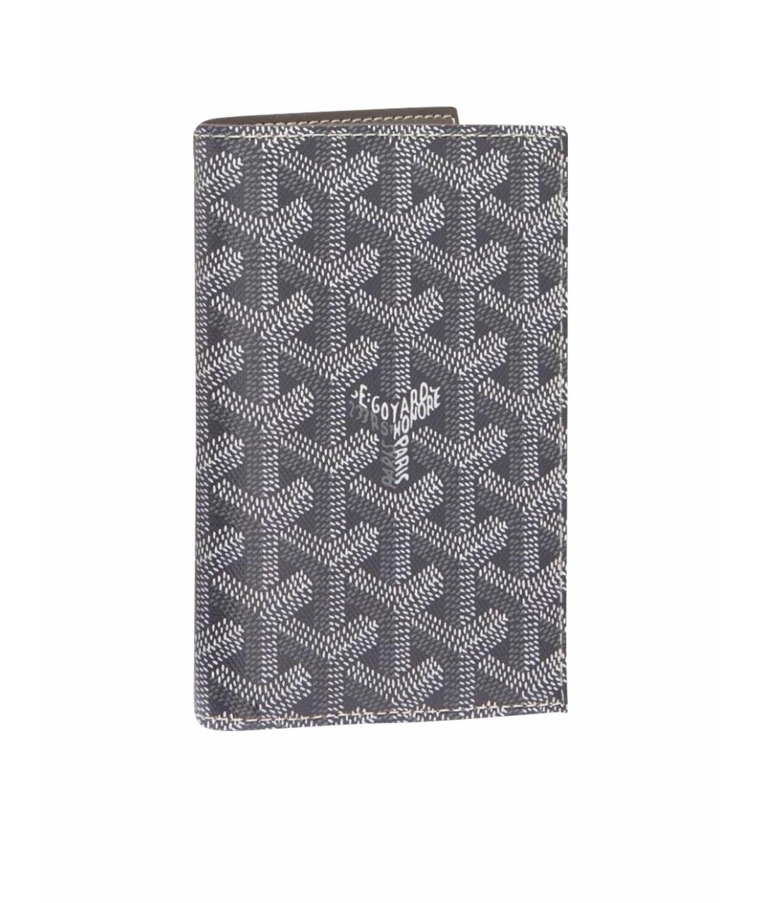 GOYARD Антрацитовый кожаный кошелек, фото 1