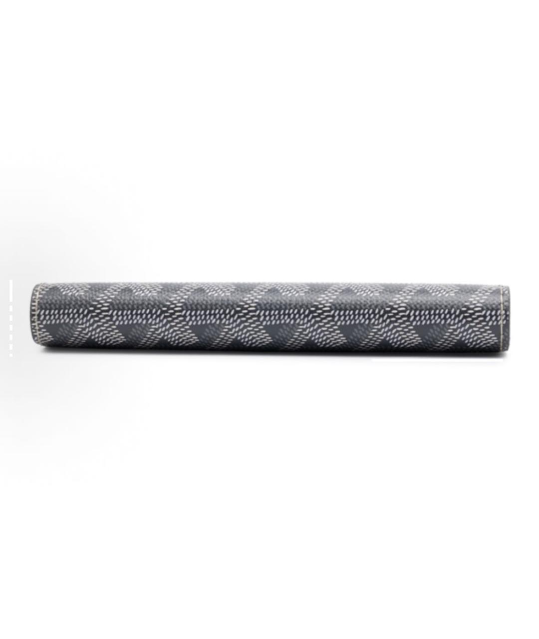 GOYARD Антрацитовый кожаный кошелек, фото 2