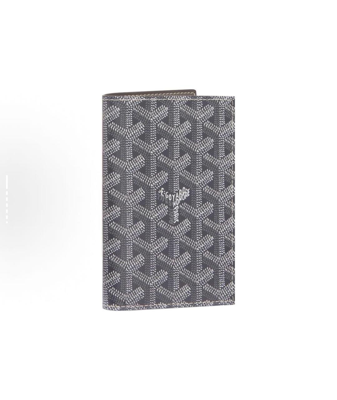 GOYARD Антрацитовый кожаный кошелек, фото 4