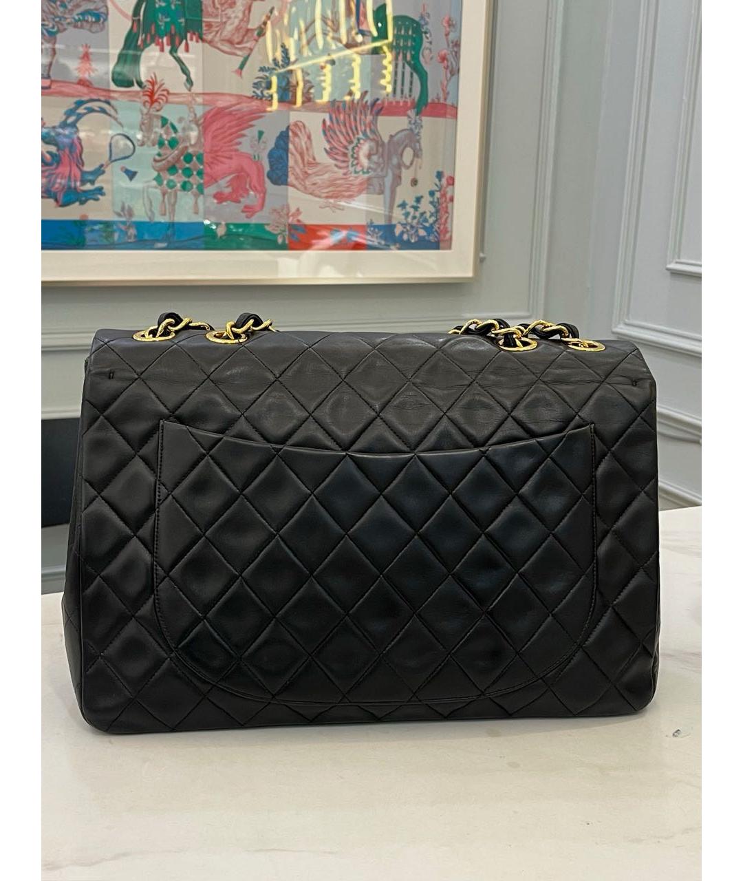 CHANEL Черная кожаная сумка через плечо, фото 3