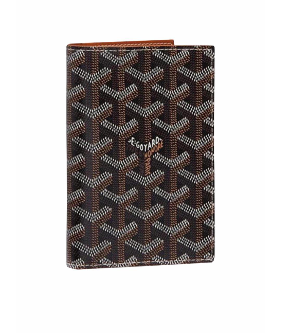 GOYARD Черный кожаный кошелек, фото 1