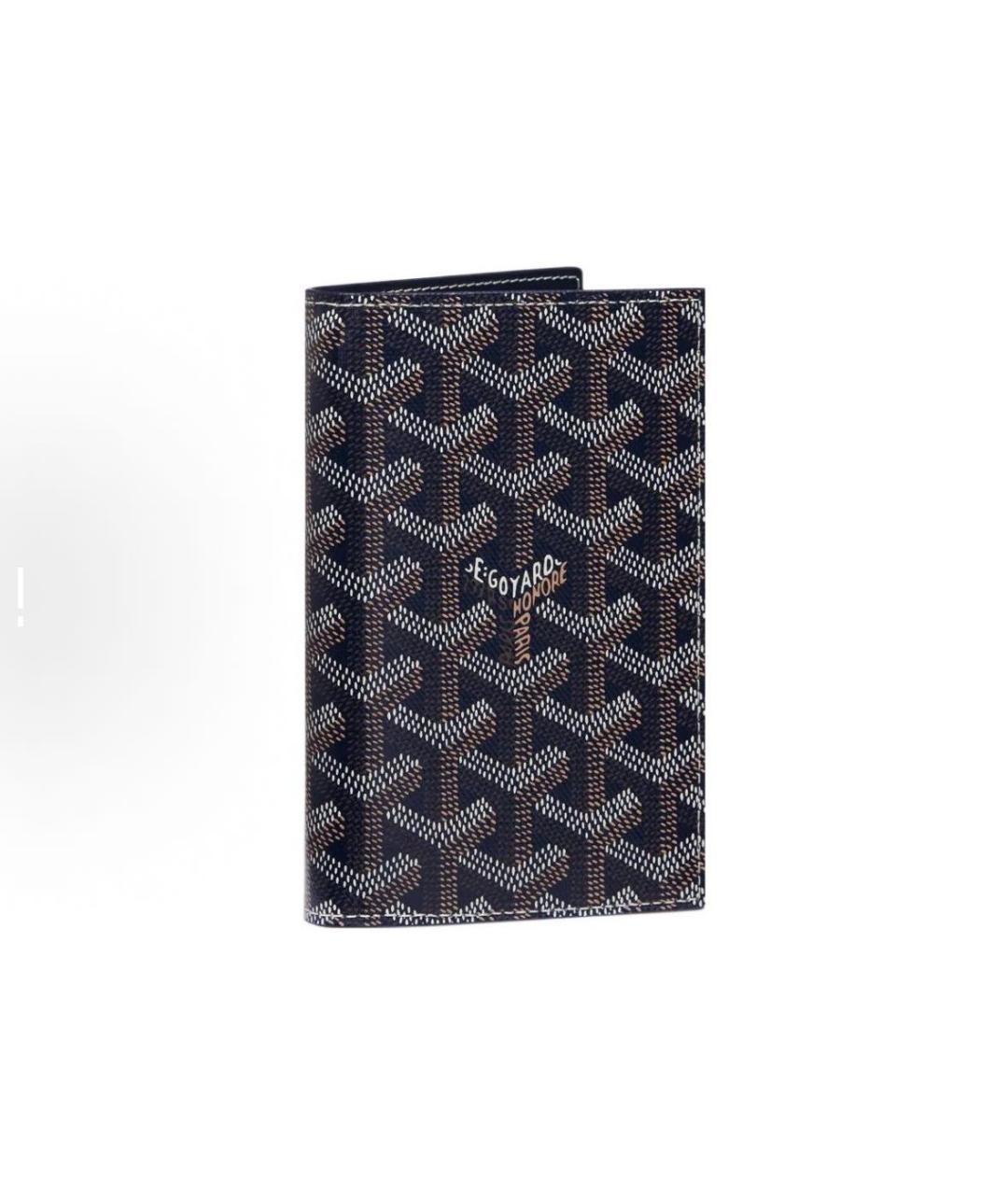 GOYARD Темно-синий кожаный кошелек, фото 4