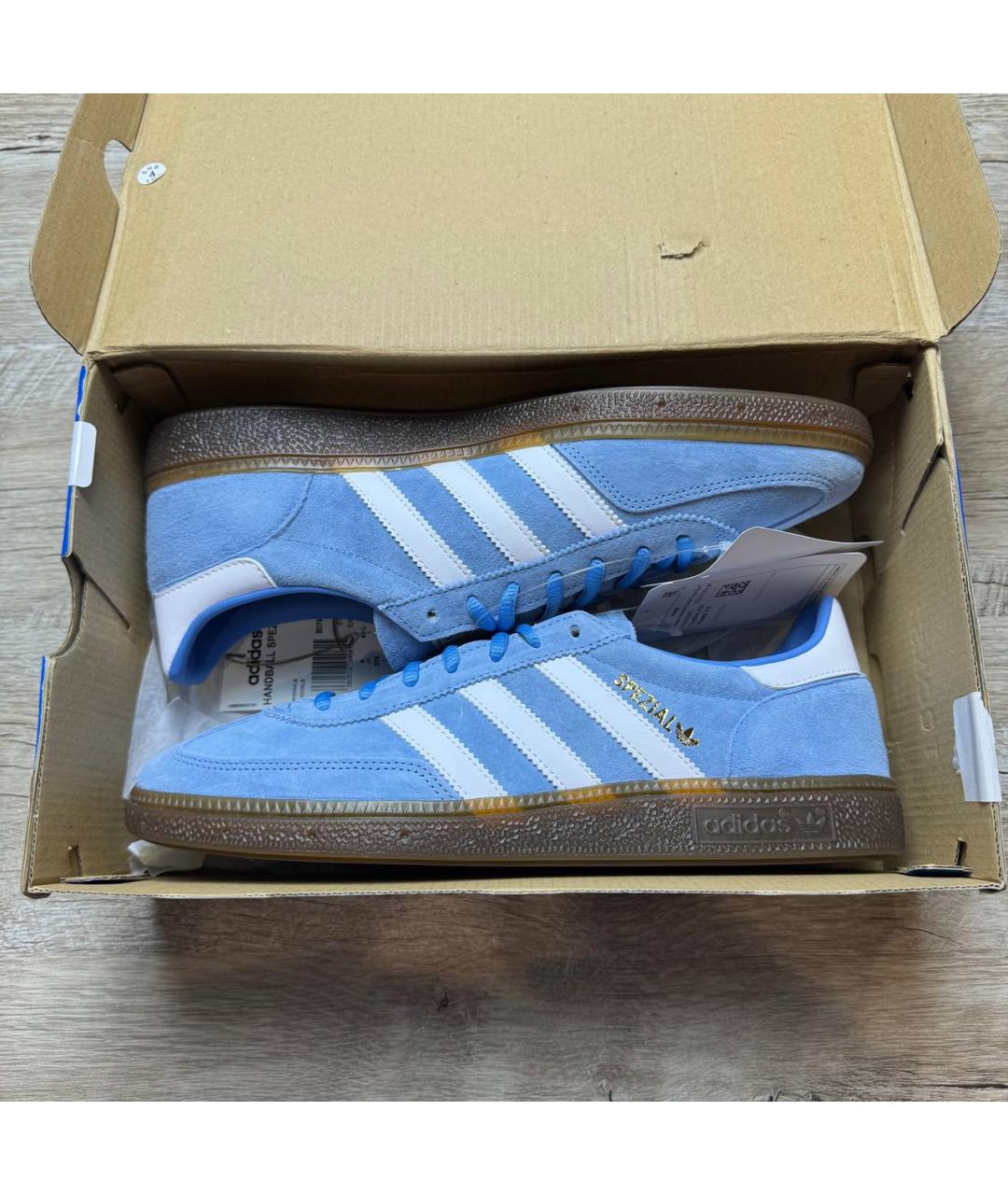 ADIDAS Голубые замшевые низкие кроссовки / кеды, фото 10