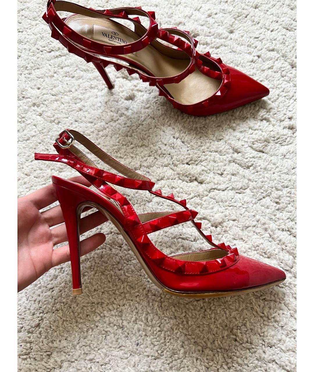 VALENTINO Красные туфли из лакированной кожи, фото 5