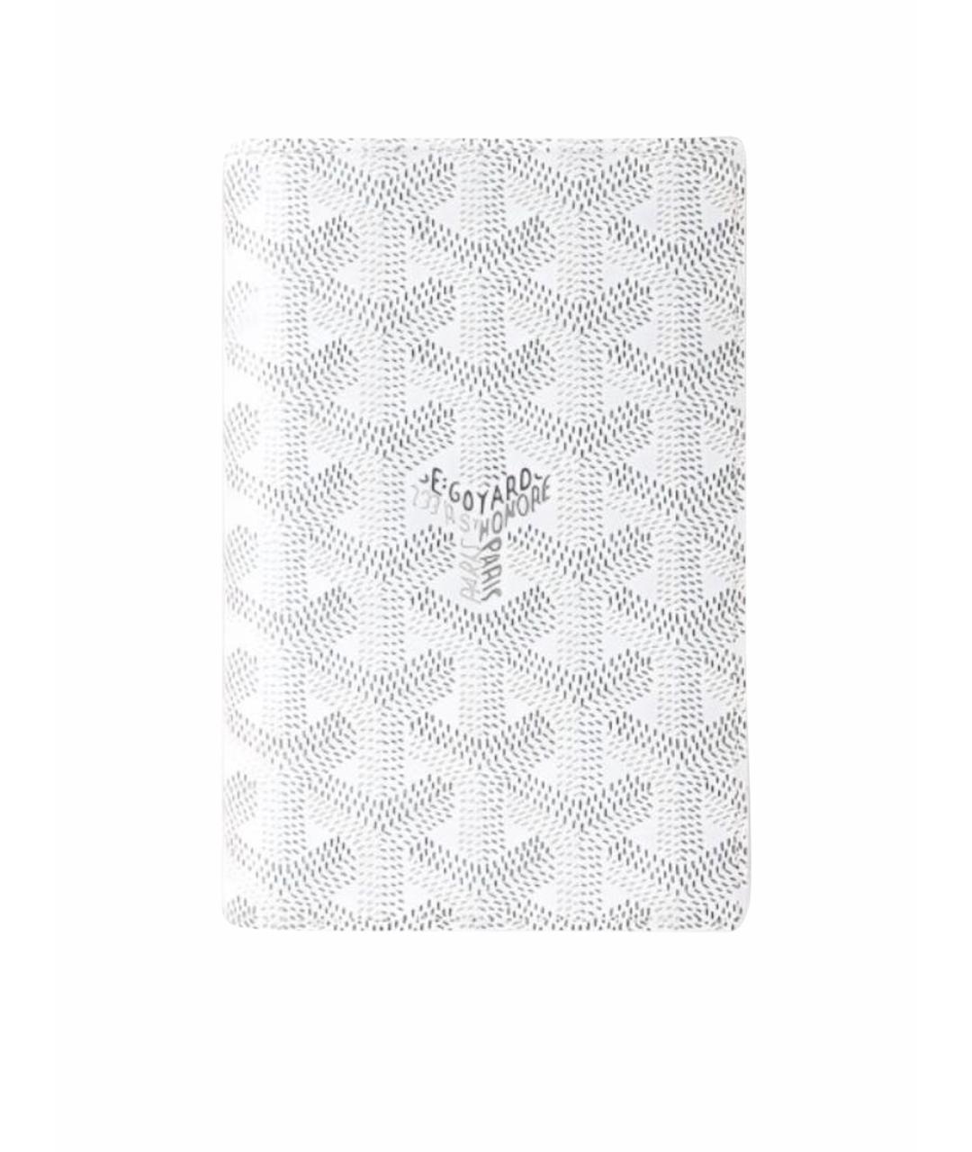 GOYARD Белый кожаный кошелек, фото 1