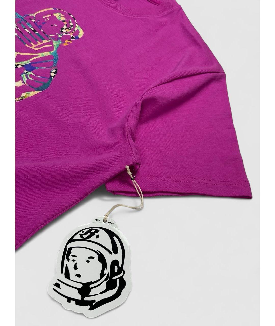 BILLIONAIRE BOYS CLUB Фуксия хлопковая футболка, фото 5