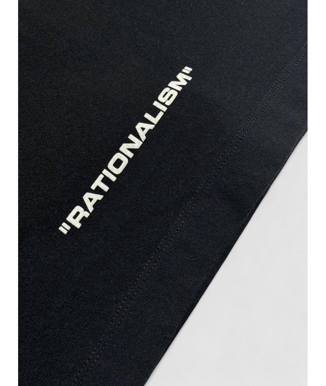 OFF-WHITE Черная хлопковая футболка, фото 4