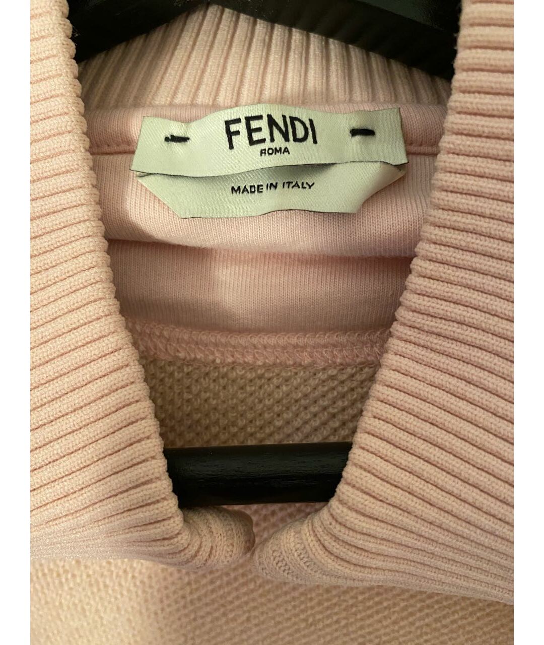 FENDI Розовый хлопковый джемпер / свитер, фото 3