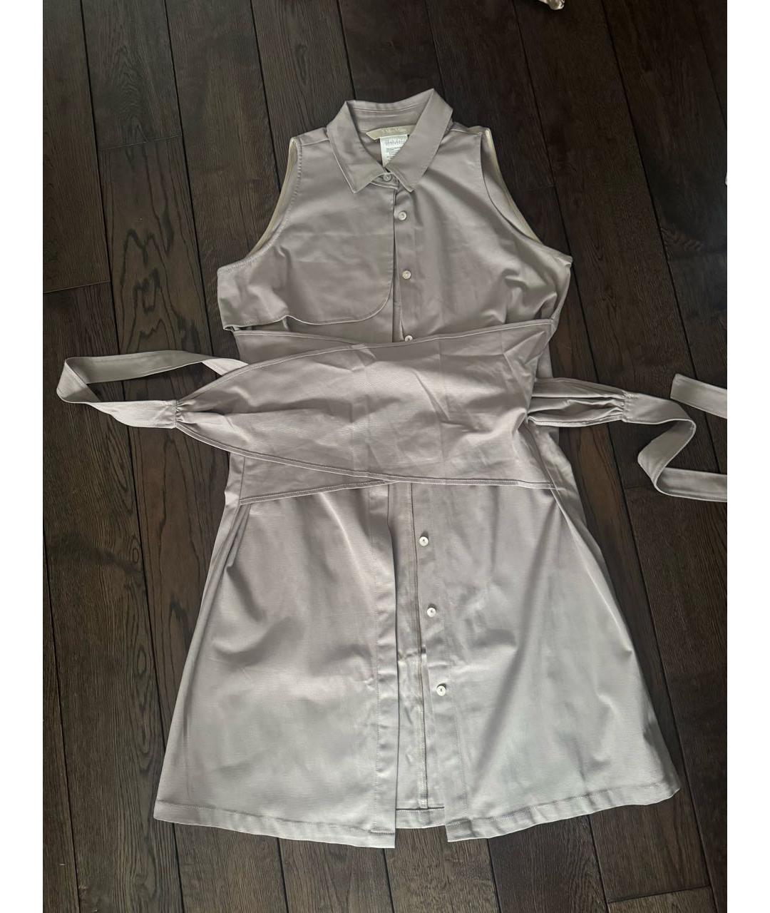 'S MAX MARA Бежевое хлопковое повседневное платье, фото 2