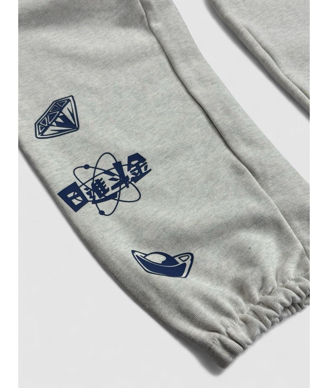 BILLIONAIRE BOYS CLUB Серые хлопковые спортивные брюки и шорты, фото 3