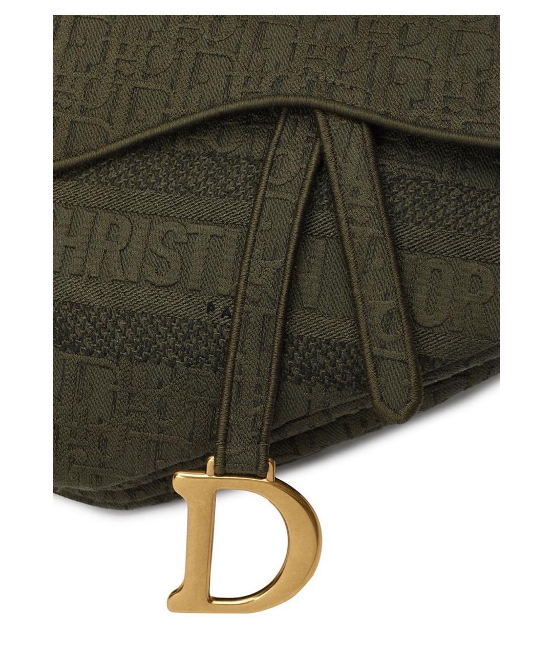 CHRISTIAN DIOR Хаки сумка с короткими ручками, фото 6