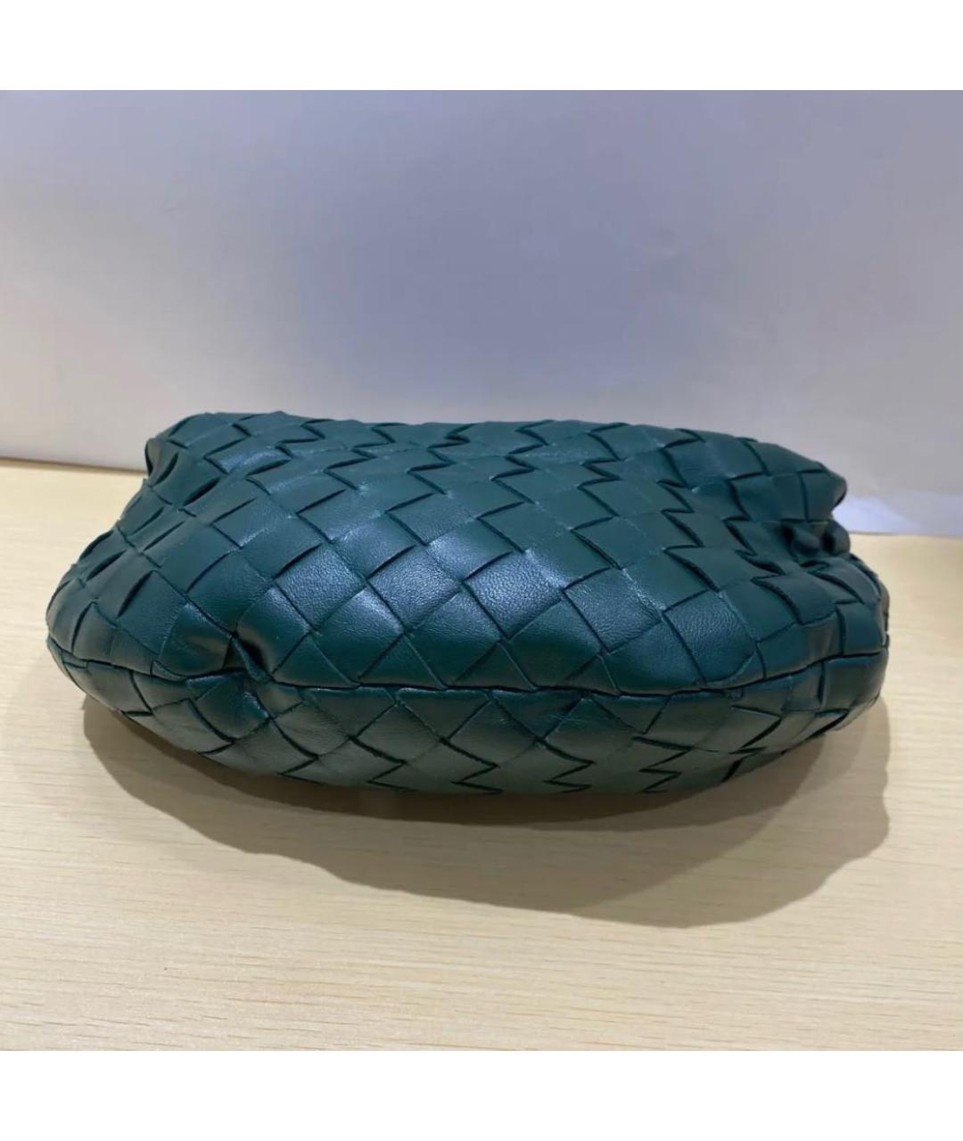 BOTTEGA VENETA Зеленая кожаная сумка с короткими ручками, фото 2