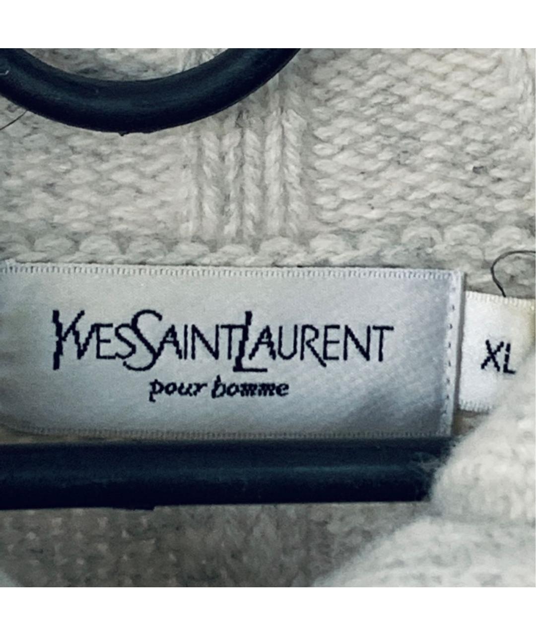YVES SAINT LAURENT BEAUTY Серый шерстяной джемпер / свитер, фото 6