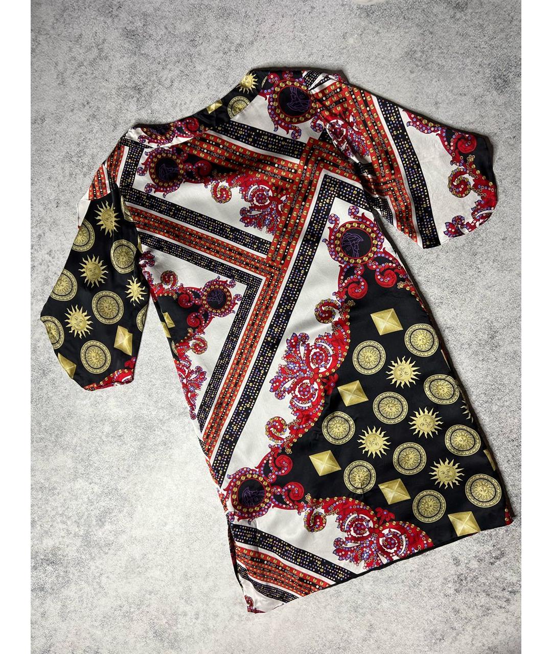 VERSACE COLLECTION Мульти шелковое вечернее платье, фото 2