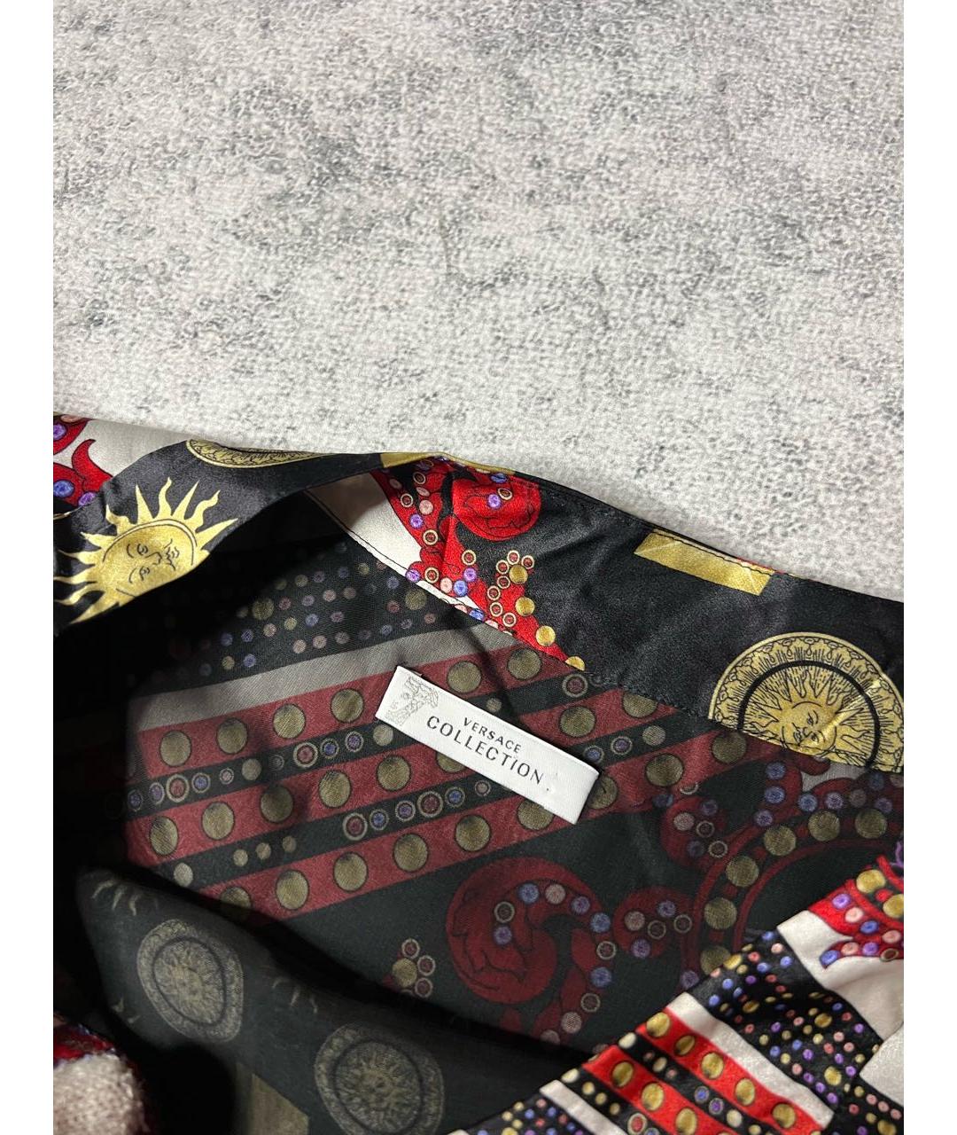 VERSACE COLLECTION Мульти шелковое вечернее платье, фото 7