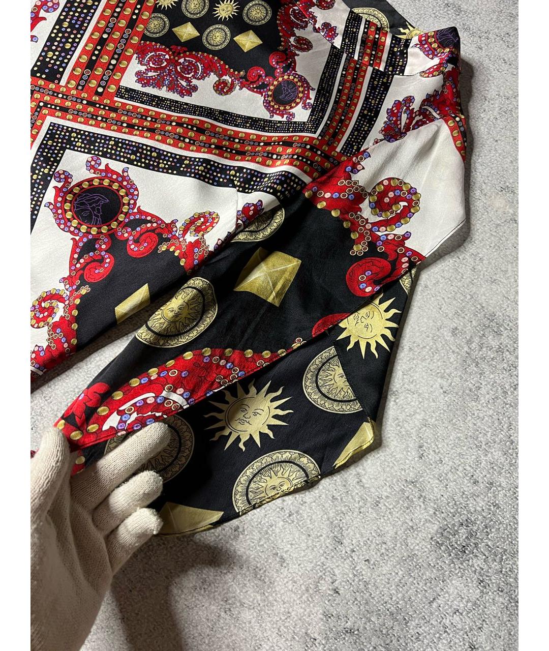 VERSACE COLLECTION Мульти шелковое вечернее платье, фото 5