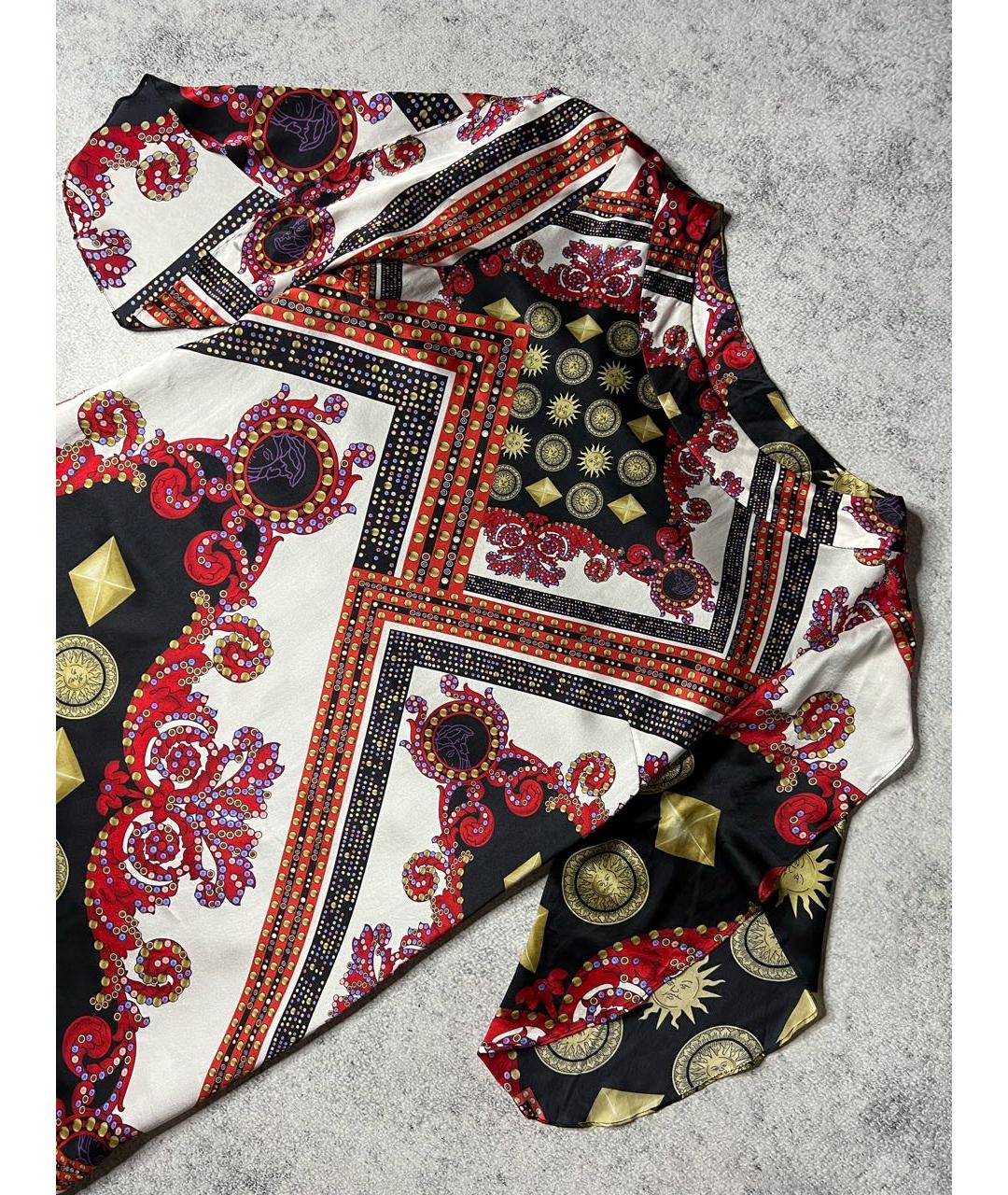 VERSACE COLLECTION Мульти шелковое вечернее платье, фото 4