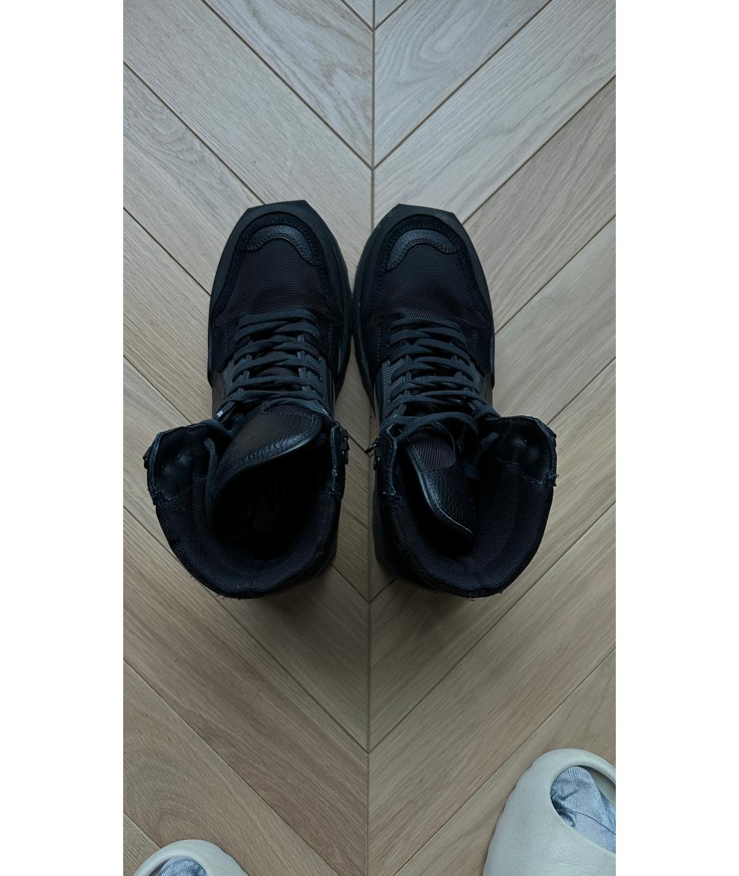 OFF-WHITE Черные высокие ботинки, фото 3