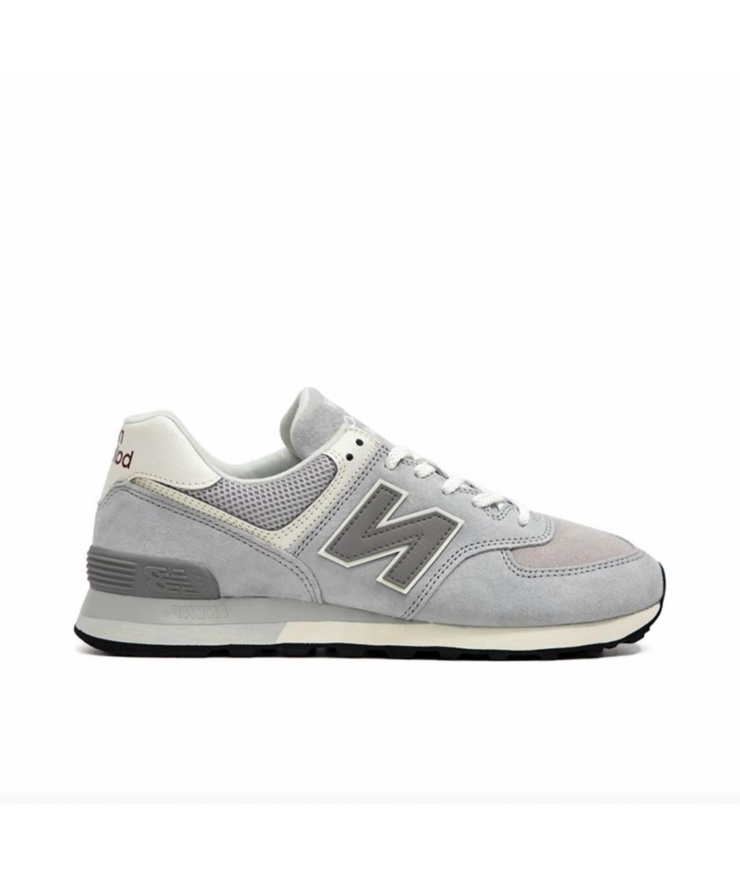 NEW BALANCE Серые замшевые низкие кроссовки / кеды, фото 9