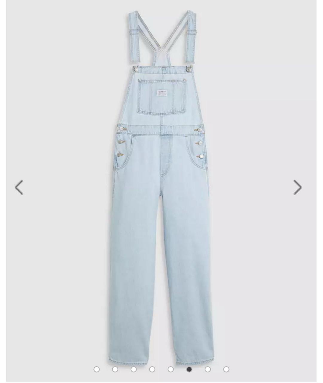 LEVI'S Голубой деним комбинезон, фото 7
