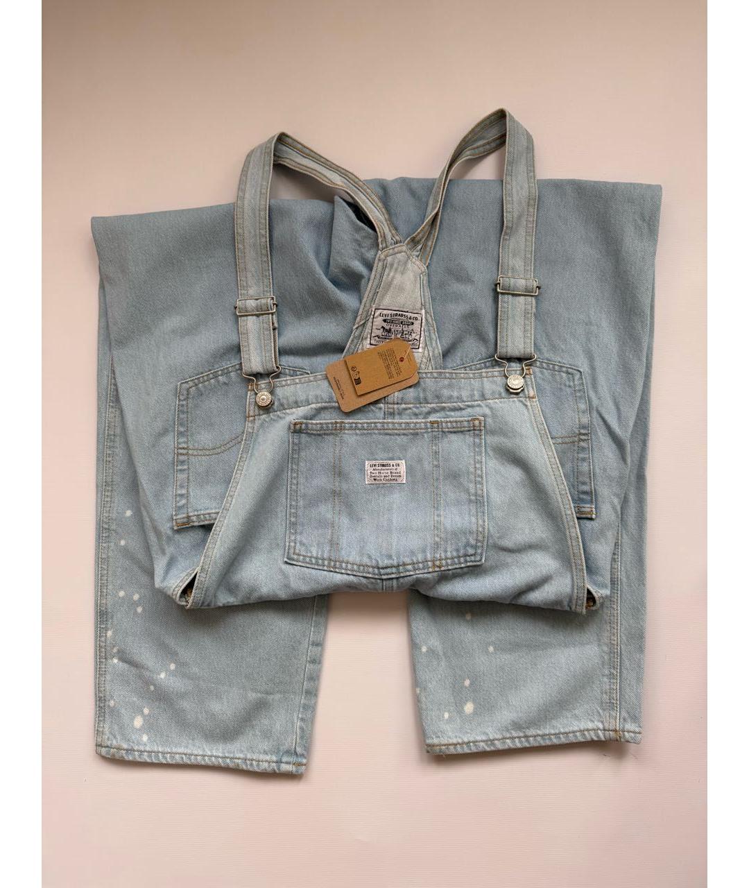 LEVI'S Голубой деним комбинезон, фото 3