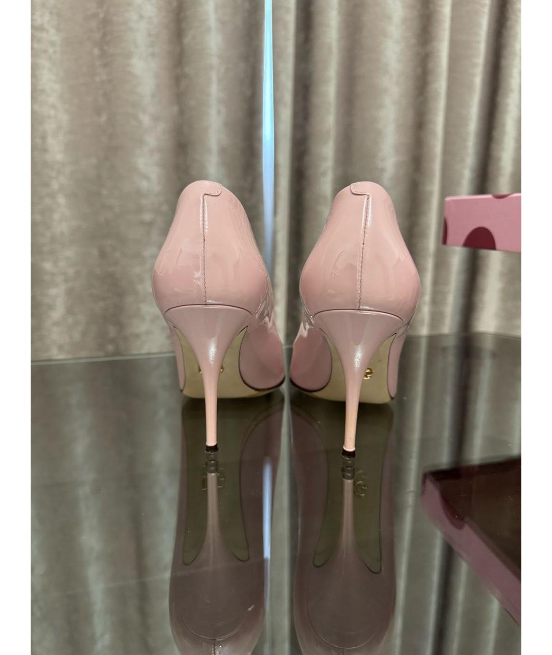 DOLCE&GABBANA Розовые туфли из лакированной кожи, фото 5