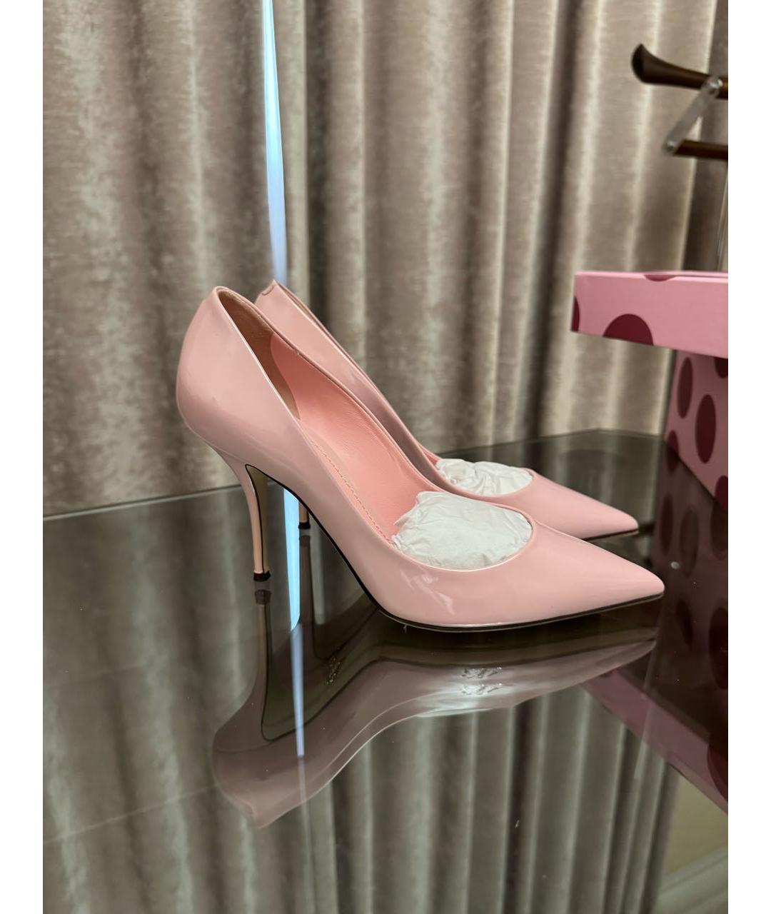 DOLCE&GABBANA Розовые туфли из лакированной кожи, фото 9