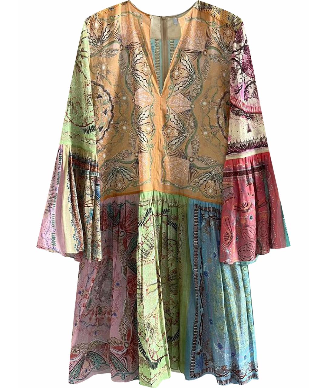 CHRISTIAN DIOR Мульти хлопковое платье, фото 1