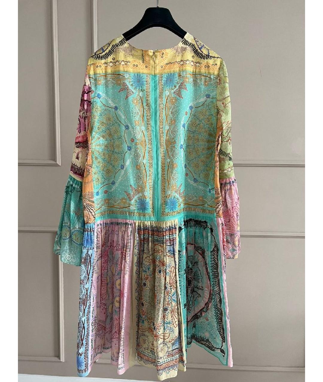 CHRISTIAN DIOR Мульти хлопковое платье, фото 2