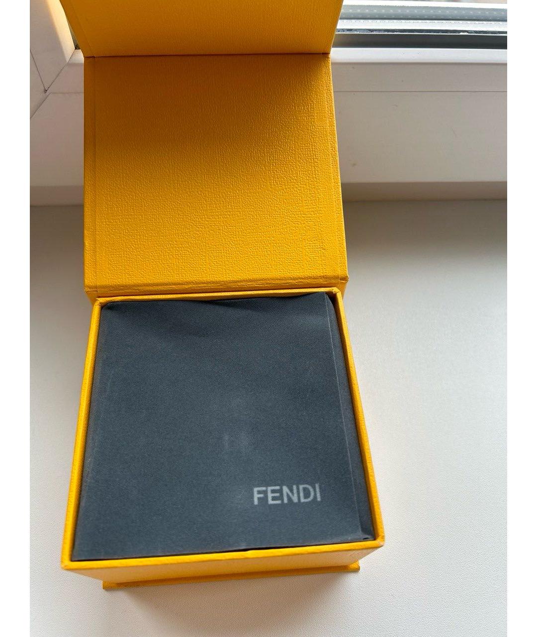 FENDI Белый кожаный браслет, фото 5