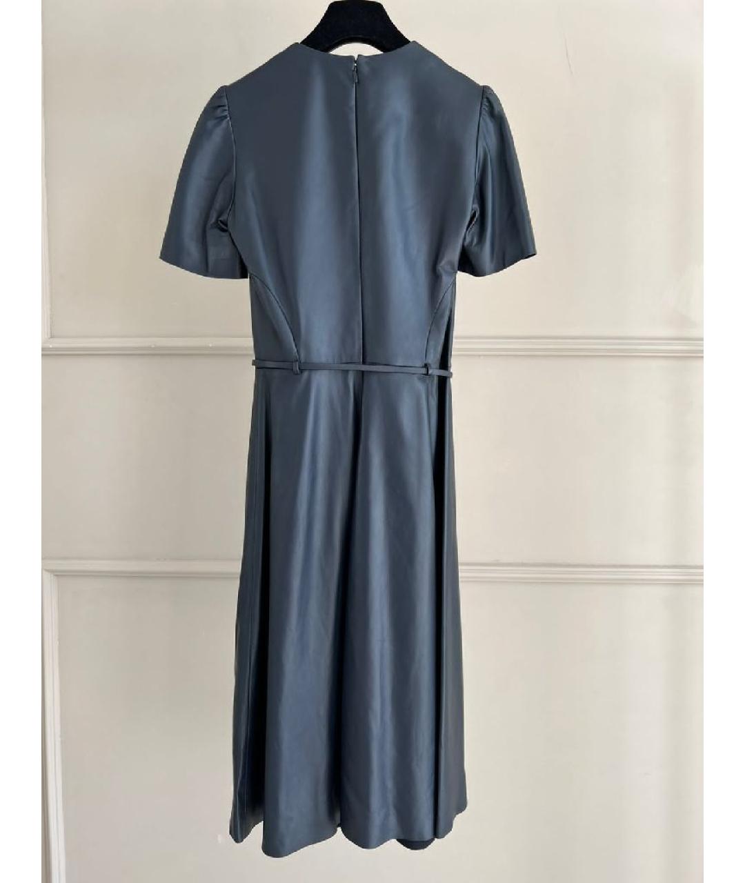RALPH LAUREN Черное кожаное платье, фото 2