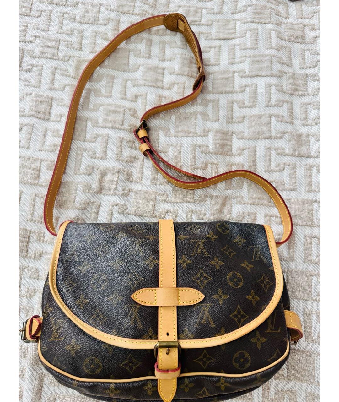 LOUIS VUITTON Коричневая сумка через плечо, фото 5