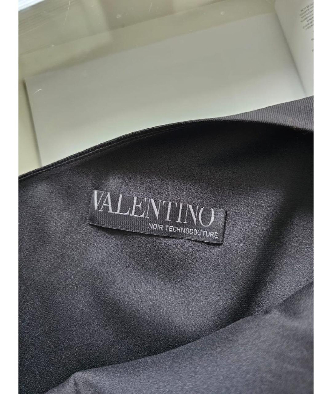 VALENTINO Черное шерстяное коктейльное платье, фото 4