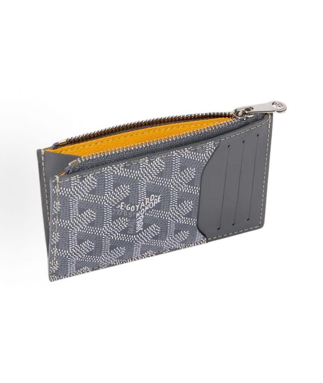 GOYARD Антрацитовый кожаный кошелек, фото 2